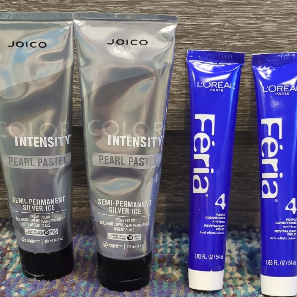 🐿️🐿️Joico Color Intensity Pearl Pastel + Feria Purple Hair Color Conditioner